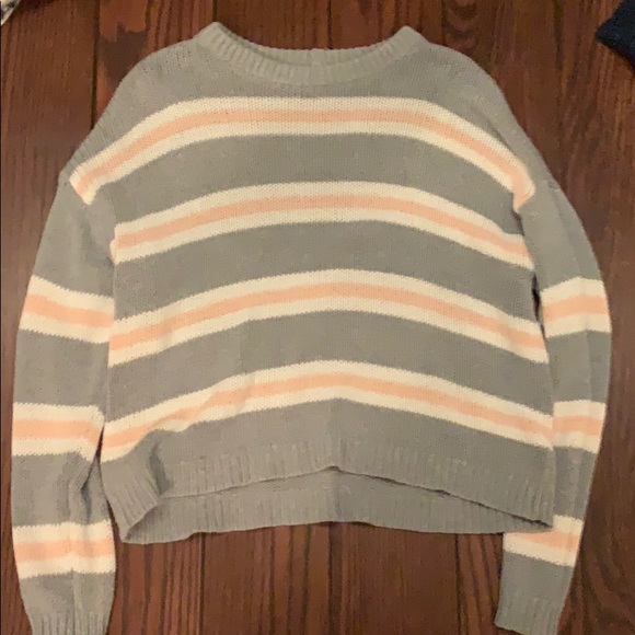American Eagle Outfitters Sweaters - Pink, Gray, and White Stripe sweater